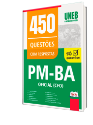 Capa Caderno de Questões PM-BA - Oficial (CFO) - 450 Questões Gabaritadas