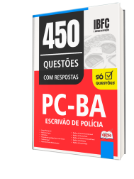 Capa Caderno de Questões PC-BA - Escrivão de Polícia - 450 Questões Gabaritadas