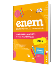Capa Apostila ENEM 2026 - Volume 1 - Linguagens, Códigos e suas Tecnologias