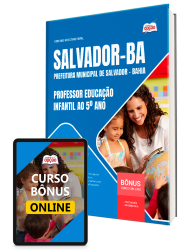 Capa Apostila Prefeitura de Salvador - BA 2026 - Professor Educação Infantil ao 5º ano