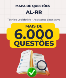 Capa Mapa de Questões Online - ALE-RR - Técnico Legislativo – Assistente Legislativo - 6 Mil Questões