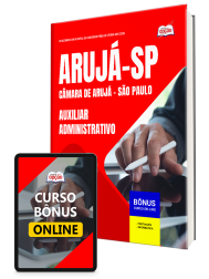 Capa Apostila Câmara de Arujá - SP 2026 - Auxiliar Administrativo