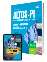 Capa Apostila Prefeitura de Altos-PI 2026 - Agente Comunitário de Saúde Classe A