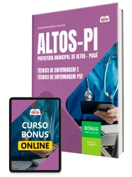 Capa Apostila Prefeitura de Altos-PI 2026 - Técnico de Enfermagem e Técnico de Enfermagem PSF