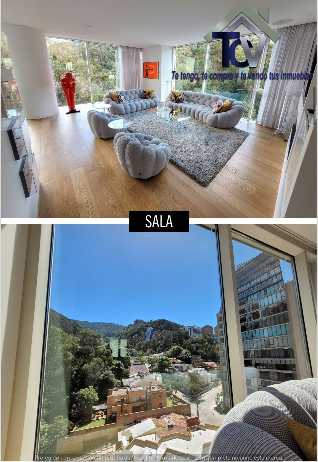 Apartamento de 4 alcobas en venta en Chicó Alto, Bogotá, 285 m² · foto 5 de 15