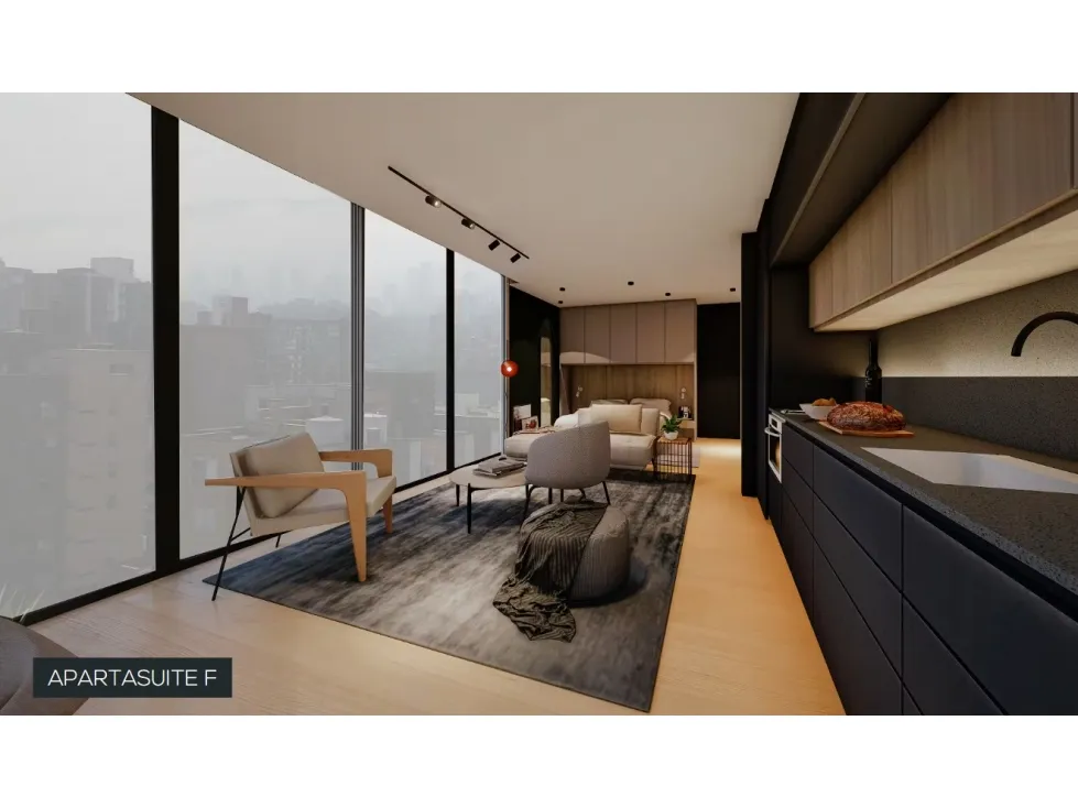 Apartaestudio en venta en Bosques De Zuñiga, Envigado, 46 m² · foto 2 de 6