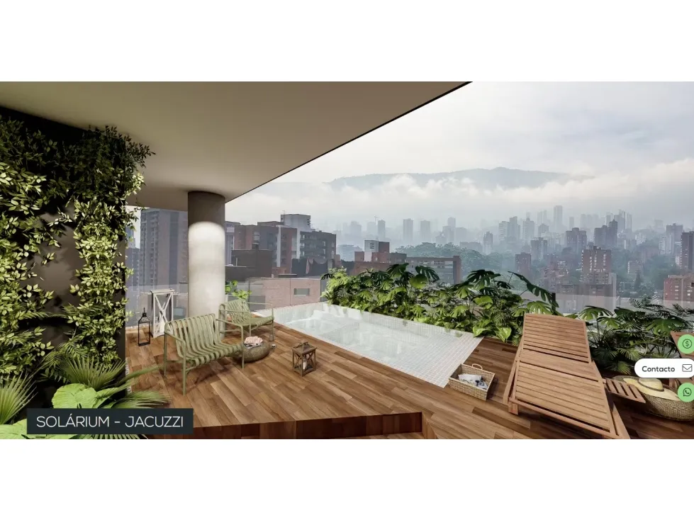 Apartaestudio en venta en Bosques De Zuñiga, Envigado, 46 m² · foto 5 de 6