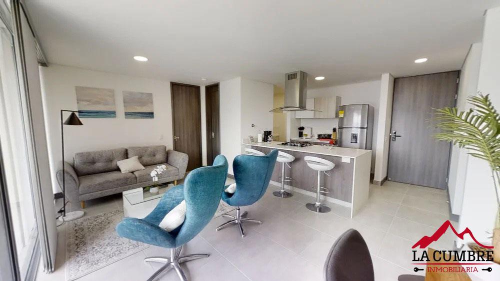Apartamento de 2 alcobas en arriendo en Ciudad Del Río, Medellín, 78 m² · foto 6 de 8