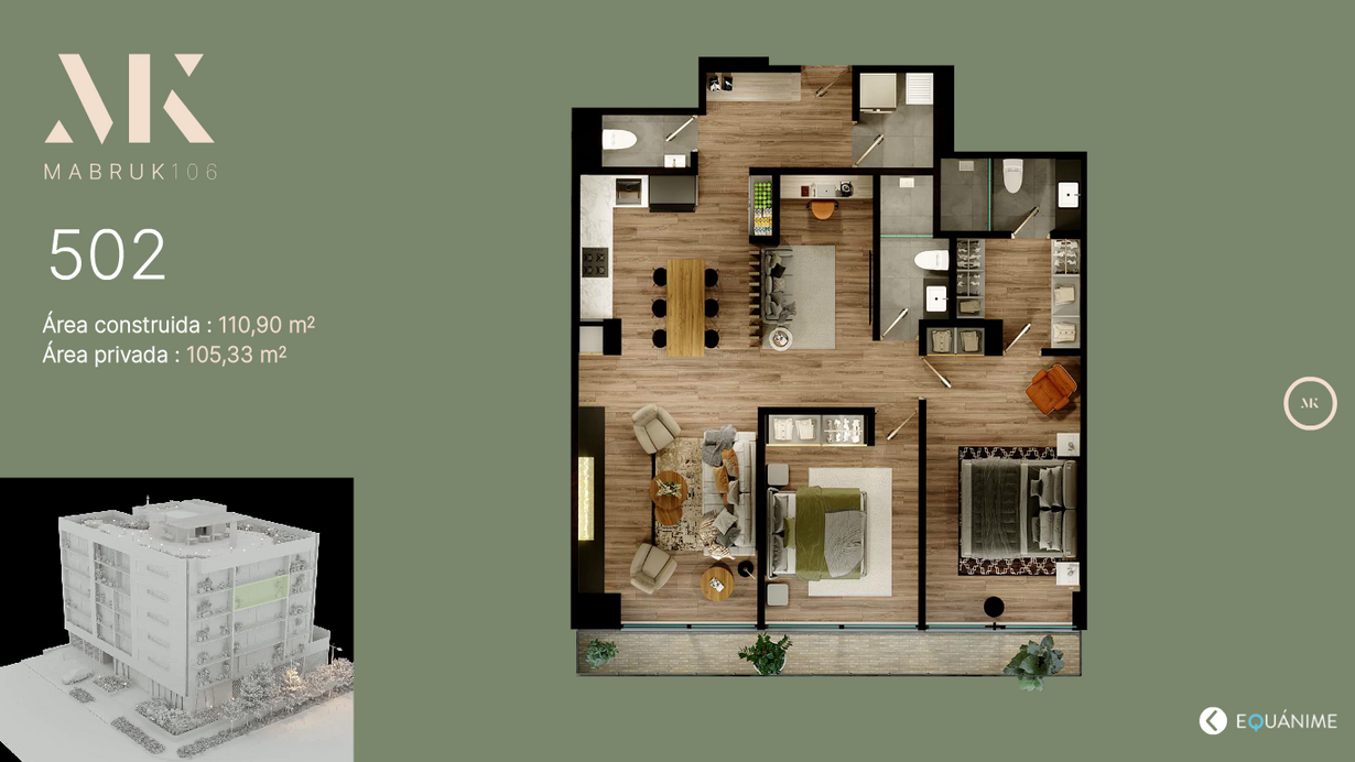 Apartamento de 2 alcobas en venta en Chicó Navarra, Bogotá, 94 m² · foto 15 de 21