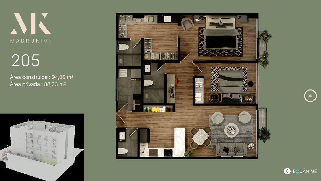Apartamento de 2 alcobas en venta en Chicó Navarra, Bogotá, 94 m² · foto 18 de 21