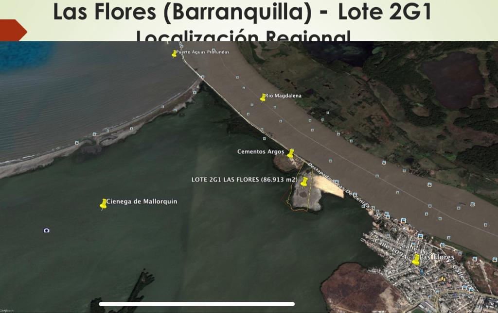 Lote en venta en Las Flores, Barranquilla, 86913 m² · foto 7 de 14