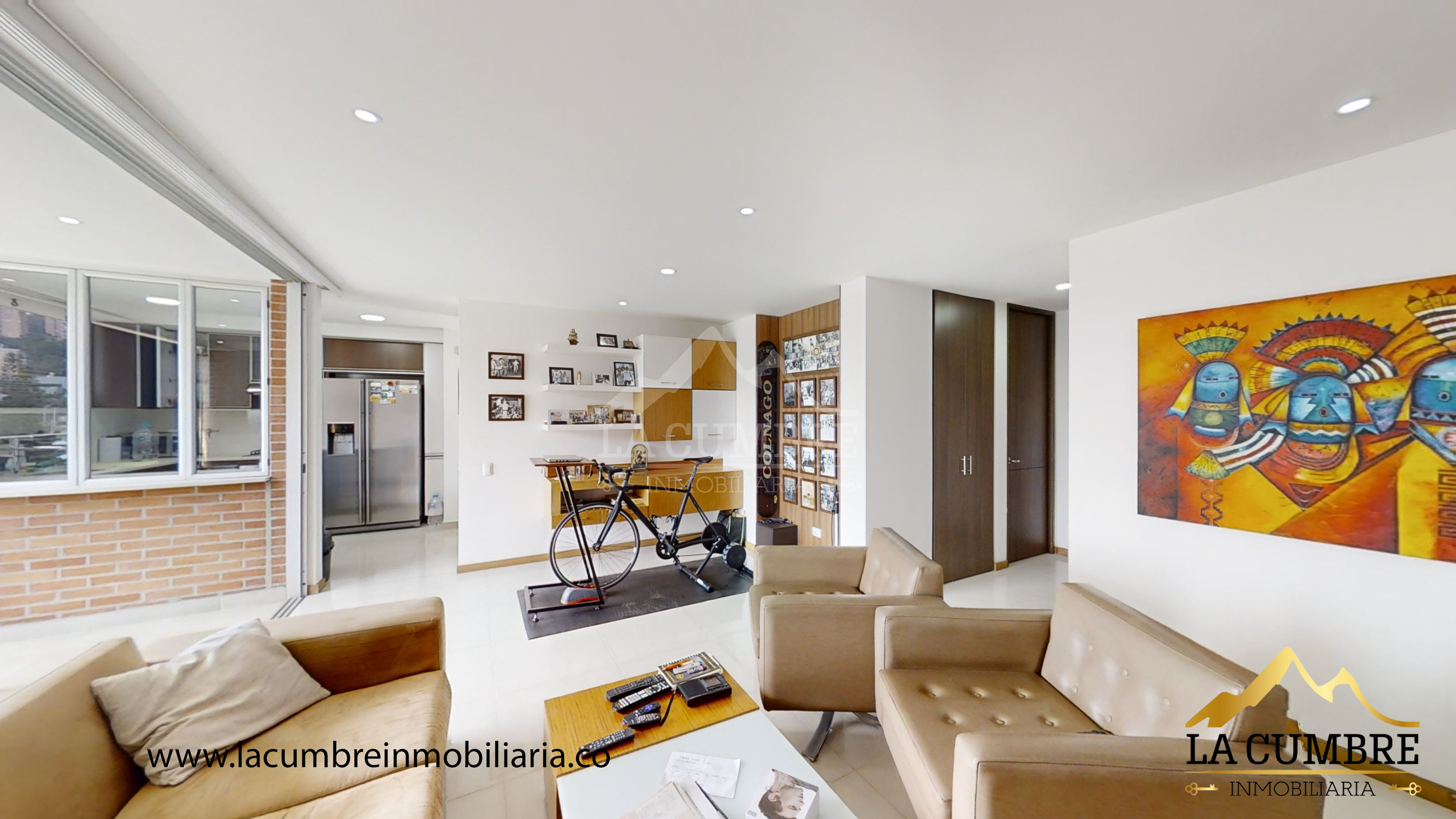 Apartamento de 2 alcobas en arriendo en La Florida, Medellín, 104 m² · foto 2 de 11