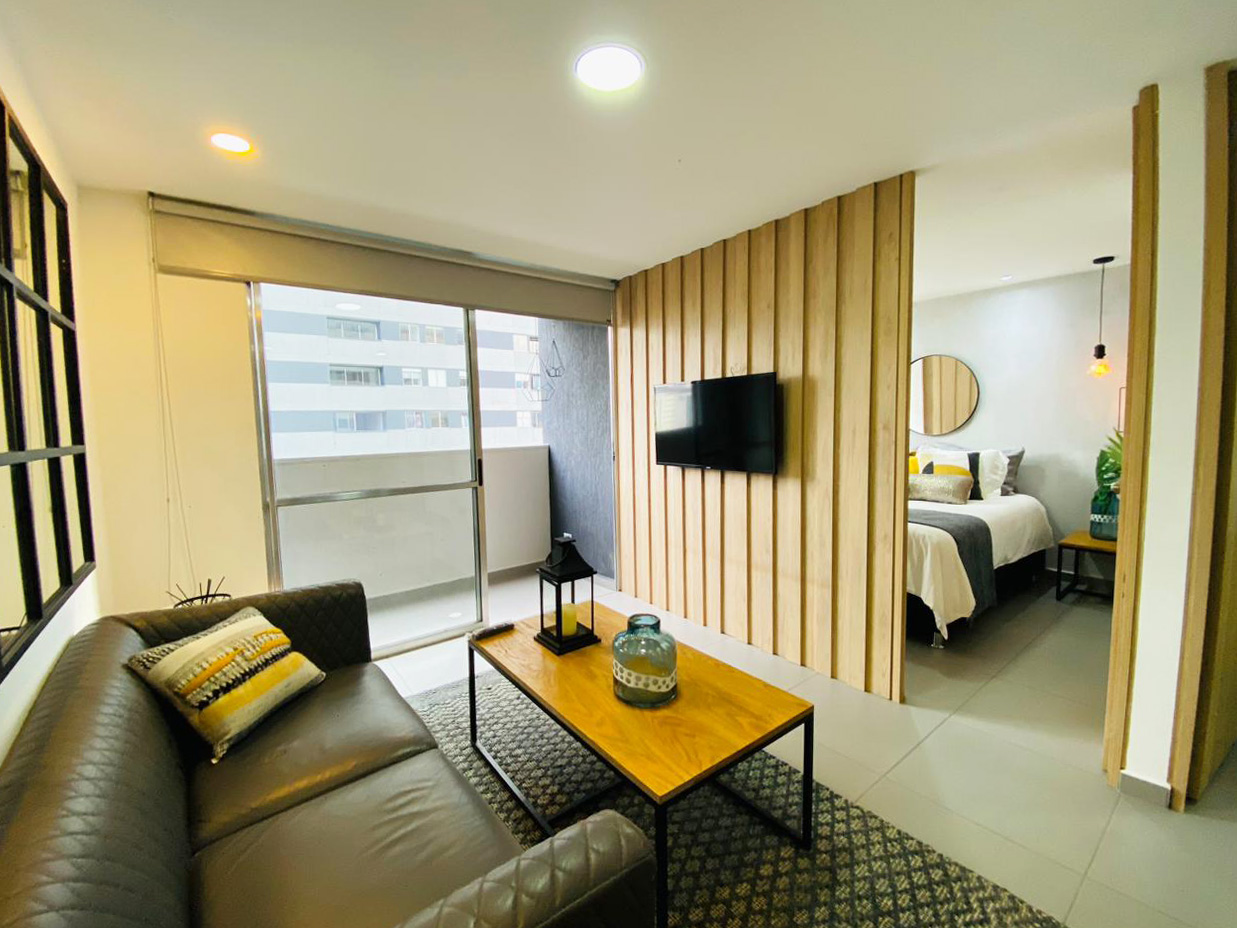 Apartamento de 1 alcoba en arriendo en Santa Fe, Medellín, 55 m² · foto 2 de 18