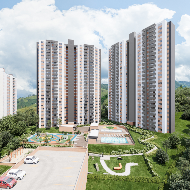 Apartamento de 2 alcobas en venta en Machado, Copacabana, 55 m² · foto 2 de 23