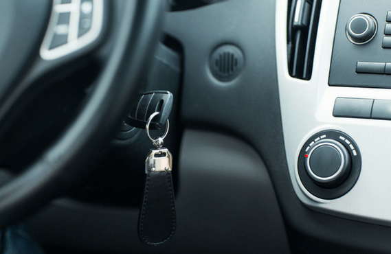 Cars keys in the ignition