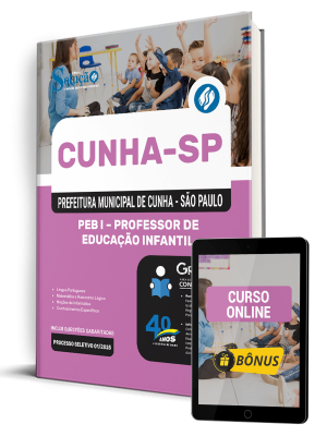 Apostila Prefeitura de Cunha-SP 2025 - PEB I - Professor de Educação Infantil