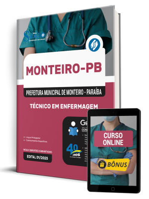 Apostila Prefeitura de Monteiro-PB 2025 - Técnico em Enfermagem