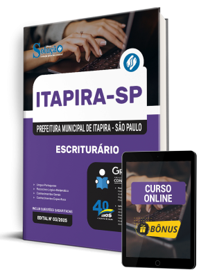 Apostila Prefeitura de Itapira - SP 2025 - Escriturário
