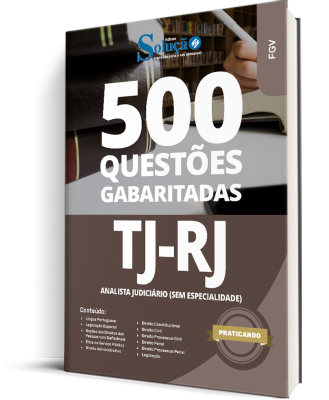 Caderno de Questões TJ-RJ - Analista Judiciário (sem especialidade) - 500 Questões Gabaritadas