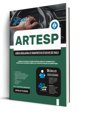 Apostila ARTESP 2025 - Agente de Fiscalização à Regulação de Transporte I - Técnico em Contabilidade e/ou Administração de Empresas