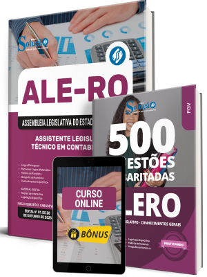 Combo ALE-RO 2025 - Assistente Legislativo - Técnico em Contabilidade