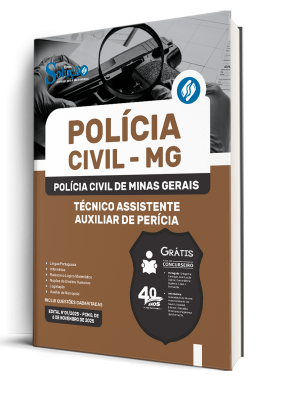 Apostila PC MG 2025 - Técnico Assistente - Auxiliar de Perícia