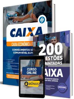 Combo CAIXA 2025 - Conhecimentos Básicos - Comum Nível Superior (Apostila + Questões Comentadas)
