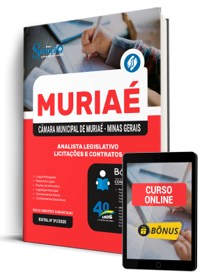 Apostila Câmara de Muriaé - MG 2025 - Analista Legislativo – Licitações e Contratos