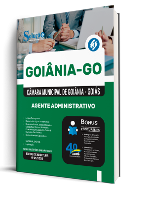Apostila Câmara de Goiânia - GO 2025 - Agente Administrativo