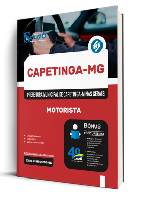 Apostila Prefeitura de Capetinga - MG 2025 - Motorista