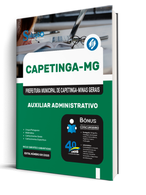 Apostila Prefeitura de Capetinga - MG 2025 - Auxiliar Administrativo