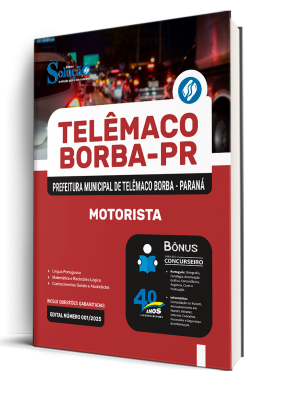 Apostila Prefeitura de Telêmaco Borba - PR 2025 - Motorista