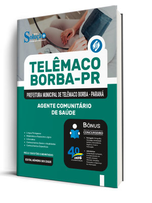 Apostila Prefeitura de Telêmaco Borba - PR 2025 - Agente Comunitário de Saúde