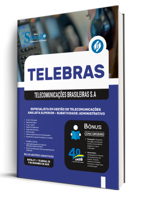 Apostila Telebrás 2026 - Especialista em Gestão de Telecomunicações - Analista Superior – Subatividade: Administrativo