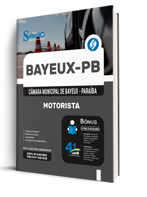 Apostila Câmara de Bayeux-PB 2026 - Motorista