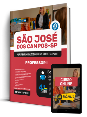 Apostila Prefeitura de São José dos Campos - SP 2026 - Professor I
