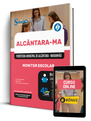 Apostila Prefeitura de Alcântara-MA 2026 - Monitor Escolar