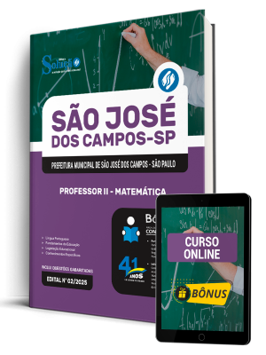 Apostila Prefeitura de São José dos Campos - SP 2026 - Professor II - Matemática