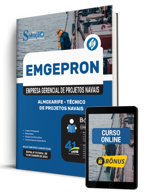 Apostila EMGEPRON 2026 - Técnico de Projetos Navais - Almoxarife