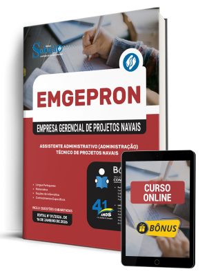 Apostila EMGEPRON 2026 - Técnico de Projetos Navais - Assistente Administrativo (Administração)