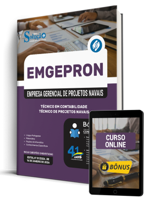 Apostila EMGEPRON 2026 - Técnico de Projetos Navais - Técnico de Contabilidade