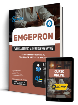 Apostila EMGEPRON 2026 - Técnico de Projetos Navais - Técnico em Secretariado