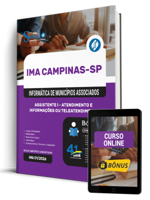 Apostila IMA-Campinas 2026 - Assistente I - Atendimento e Informações ou Teleatendimento