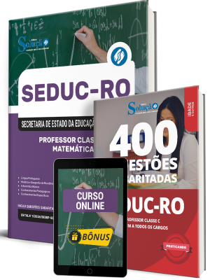Combo SEDUC-RO 2026 - Professor Classe C - Matemática