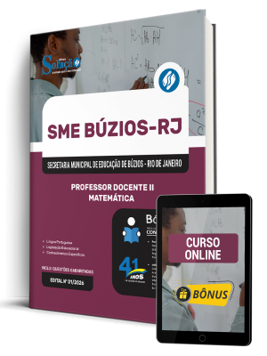 Apostila Prefeitura de Armação dos Búzios-RJ 2026 - Professor Docente II - Matemática