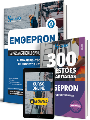 Combo EMGEPRON 2026 - Técnico de Projetos Navais - Almoxarife