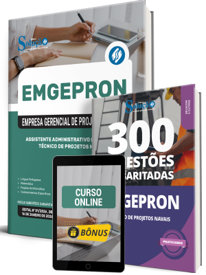 Combo EMGEPRON 2026 - Técnico de Projetos Navais - Assistente Administrativo (Licitações)