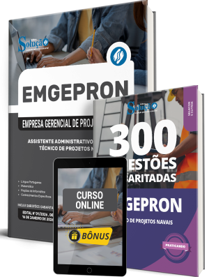 Combo EMGEPRON 2026 - Técnico de Projetos Navais - Assistente Administrativo (Material)