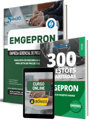 Combo EMGEPRON 2026 - Analista de Projetos Navais - Analista de Recursos Humanos