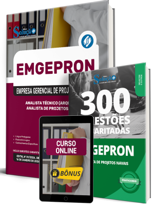 Combo EMGEPRON 2026 - Analista de Projetos Navais - Analista Técnico (Arquivista)